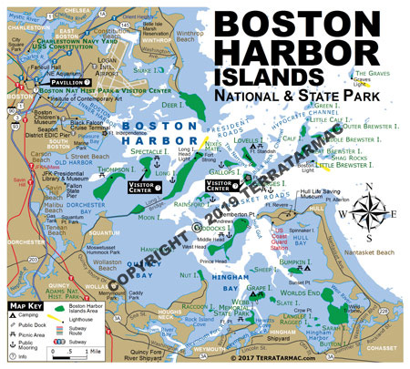 Boston Harbor NRA MapMagnet