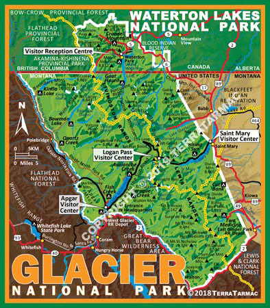 Glacier NP MapMagnet