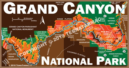 Grand Canyon NP MapMagnet