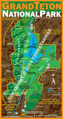 Grand Teton NP MapMagnet