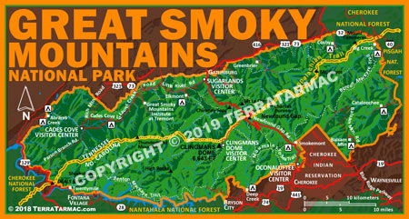 Great Smoky Mountains NP MapMagnet