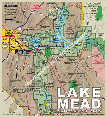 Lake Mead NRA MapMagnet