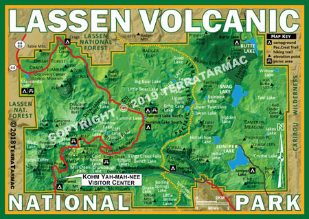 Lassen Volcanic NP MapMagnet
