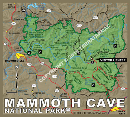 Mammoth Cave NP MapMagnet