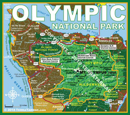 Olympic NP MapMagnet