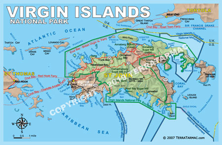 Virgin Islands NP MapMagnet