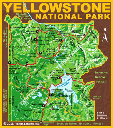 Yellowstone NP MapMagnet